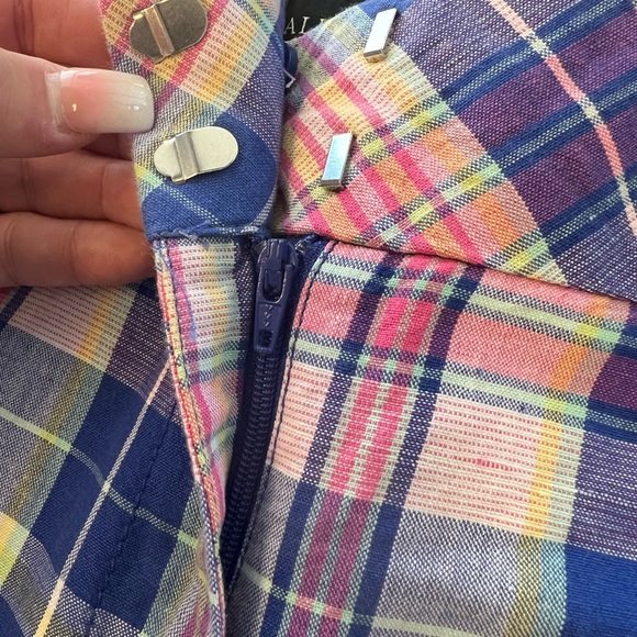 Talbots women's multicolor plaid shorts size 10 - NICE - Picture 9 of 10